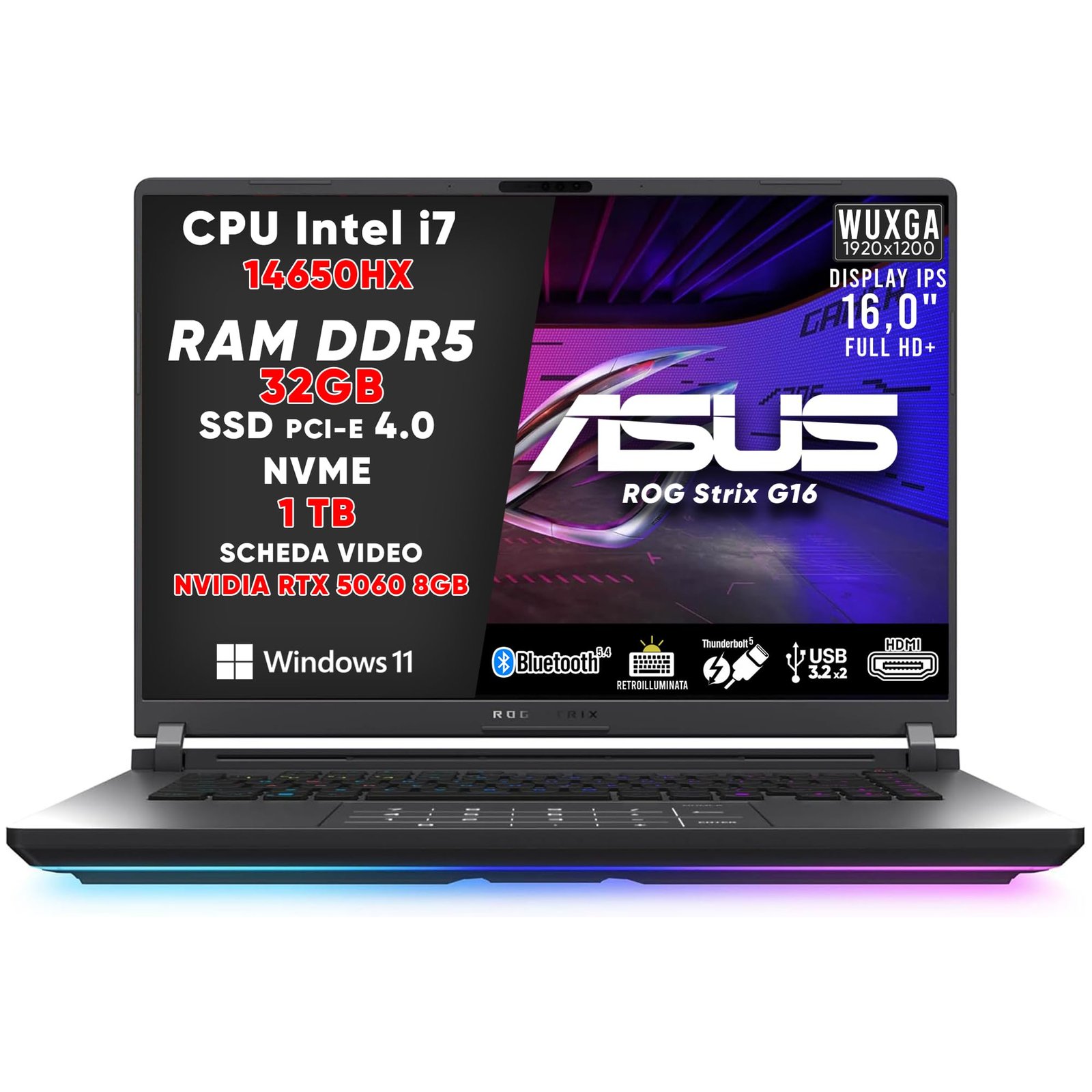 ASUS ROG Strix G16 (2025) i7-14650HX 32GB/1TB RTX 5060